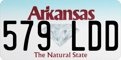 AR license plate 579LDD