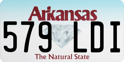 AR license plate 579LDI