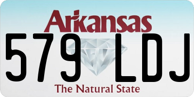 AR license plate 579LDJ