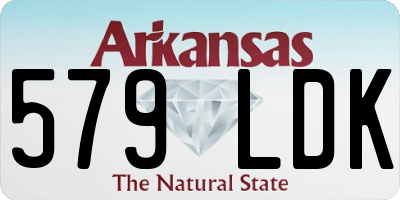 AR license plate 579LDK