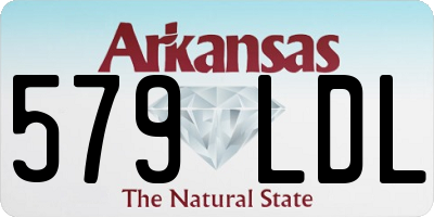 AR license plate 579LDL