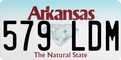 AR license plate 579LDM