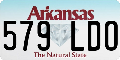 AR license plate 579LDO