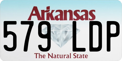 AR license plate 579LDP