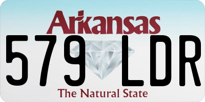 AR license plate 579LDR