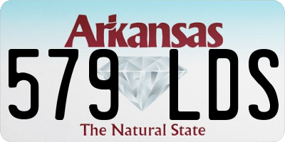 AR license plate 579LDS