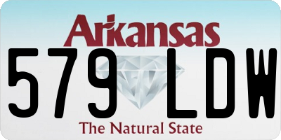 AR license plate 579LDW