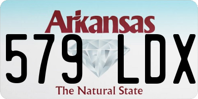 AR license plate 579LDX