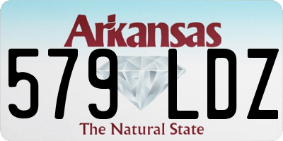 AR license plate 579LDZ