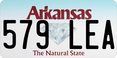 AR license plate 579LEA