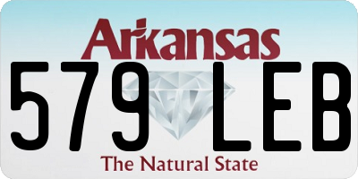 AR license plate 579LEB