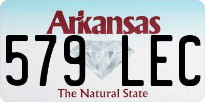 AR license plate 579LEC