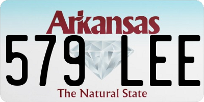 AR license plate 579LEE