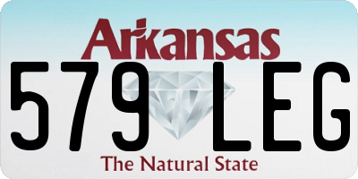 AR license plate 579LEG