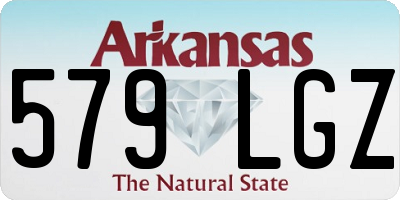 AR license plate 579LGZ