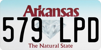 AR license plate 579LPD