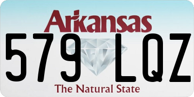 AR license plate 579LQZ