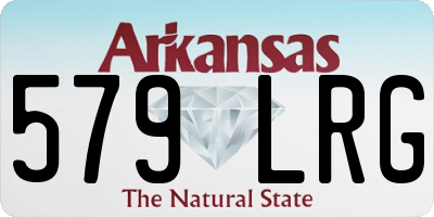 AR license plate 579LRG