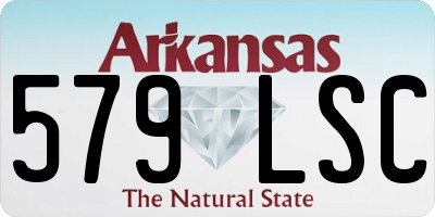 AR license plate 579LSC
