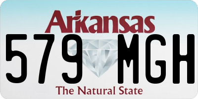 AR license plate 579MGH