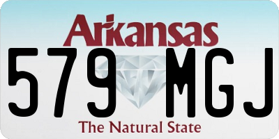 AR license plate 579MGJ