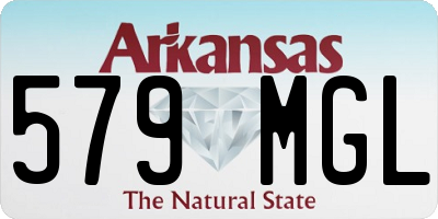 AR license plate 579MGL