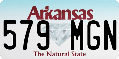 AR license plate 579MGN