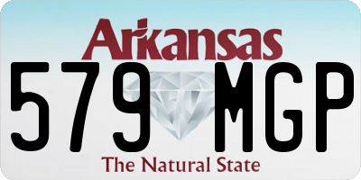 AR license plate 579MGP