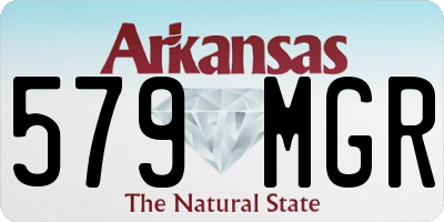 AR license plate 579MGR