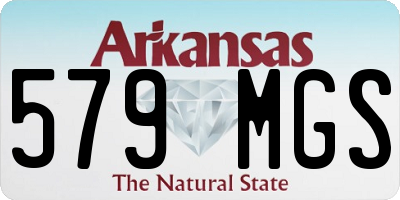 AR license plate 579MGS