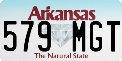 AR license plate 579MGT