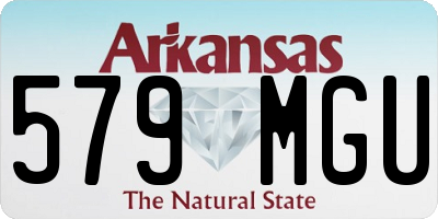 AR license plate 579MGU