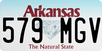AR license plate 579MGV