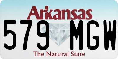 AR license plate 579MGW