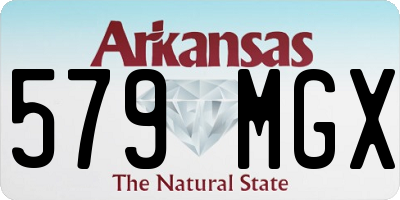 AR license plate 579MGX