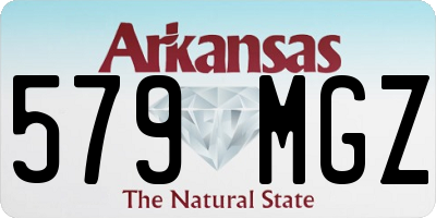 AR license plate 579MGZ