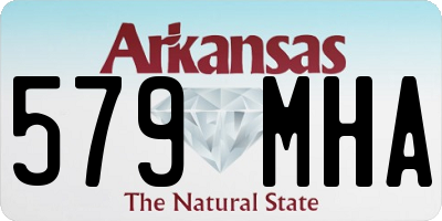 AR license plate 579MHA