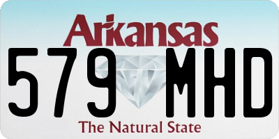 AR license plate 579MHD