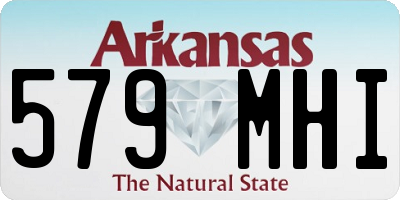 AR license plate 579MHI