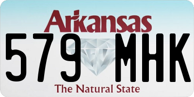 AR license plate 579MHK