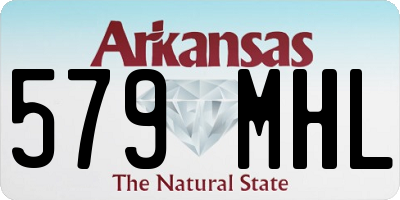 AR license plate 579MHL