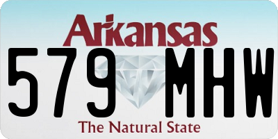 AR license plate 579MHW