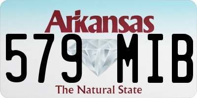 AR license plate 579MIB