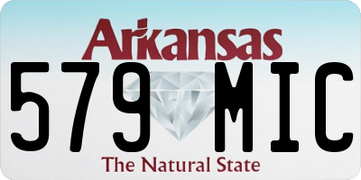 AR license plate 579MIC