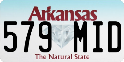 AR license plate 579MID