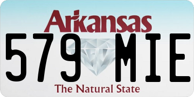 AR license plate 579MIE