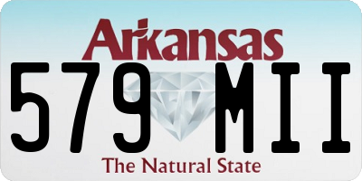 AR license plate 579MII