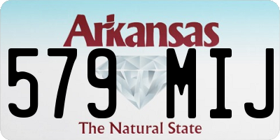 AR license plate 579MIJ