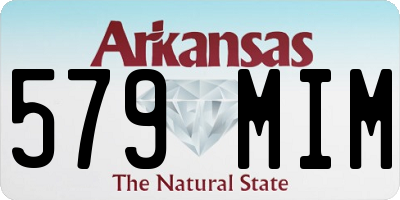 AR license plate 579MIM