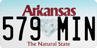AR license plate 579MIN